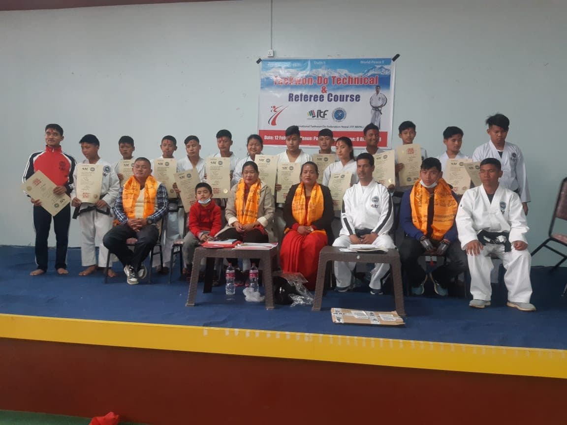 Participants at the national referee course